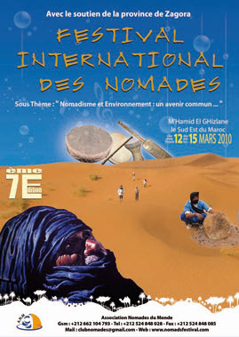 affiche du Festival International des Nomades